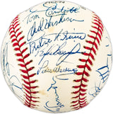 1994 Los Angeles Dodgers Team Autographed Official NL Baseball With 25 Signatures Including Pedro Martinez & Mike Piazza Beckett BAS #AC98342