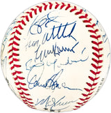 1994 Los Angeles Dodgers Team Autographed Official NL Baseball With 25 Signatures Including Pedro Martinez & Mike Piazza Beckett BAS #AC98342