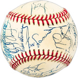 1994 Los Angeles Dodgers Team Autographed Official NL Baseball With 25 Signatures Including Pedro Martinez & Mike Piazza Beckett BAS #AC98343