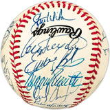 1994 Los Angeles Dodgers Team Autographed Official NL Baseball With 25 Signatures Including Pedro Martinez & Mike Piazza Beckett BAS #AC98343