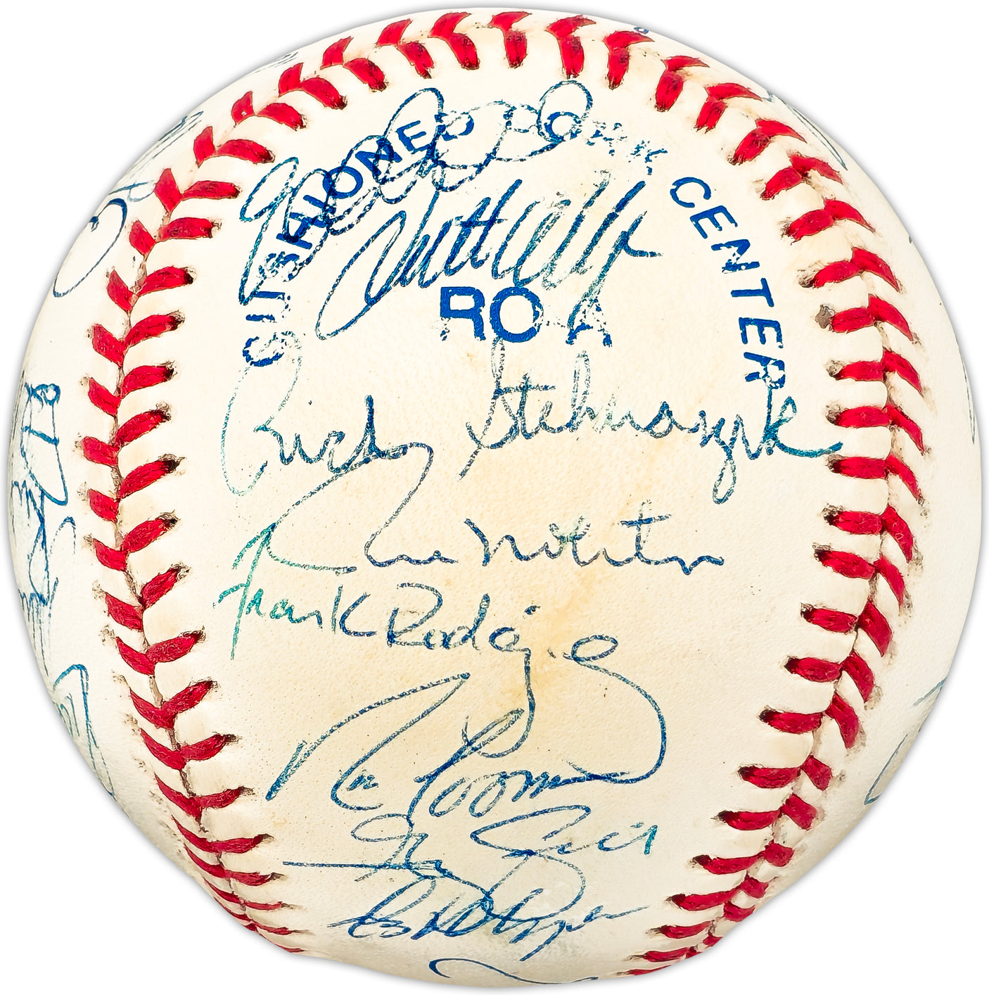 1997 Minnesota Twins Team Autographed Official AL Baseball With 31 Signatures Including Paul Monitor SKU #225424