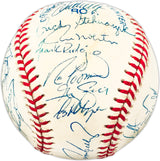 1997 Minnesota Twins Team Autographed Official AL Baseball With 31 Signatures Including Paul Monitor SKU #225424