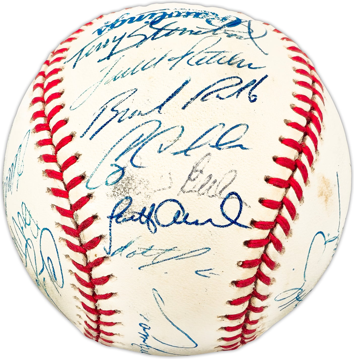 1997 Minnesota Twins Team Autographed Official AL Baseball With 31 Signatures Including Paul Monitor SKU #225424