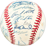 1997 Minnesota Twins Team Autographed Official AL Baseball With 31 Signatures Including Paul Monitor SKU #225424