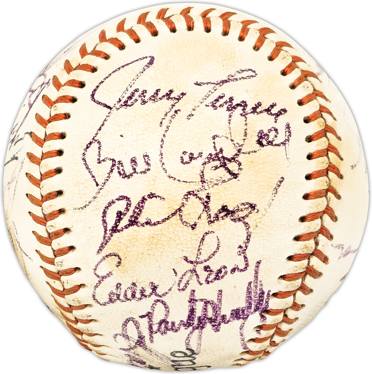 1974 Minnesota Twins & Chicago White Sox Team Autographed Official Little League Baseball With 23 Signatures Including Karmon Killebrew SKU #225426