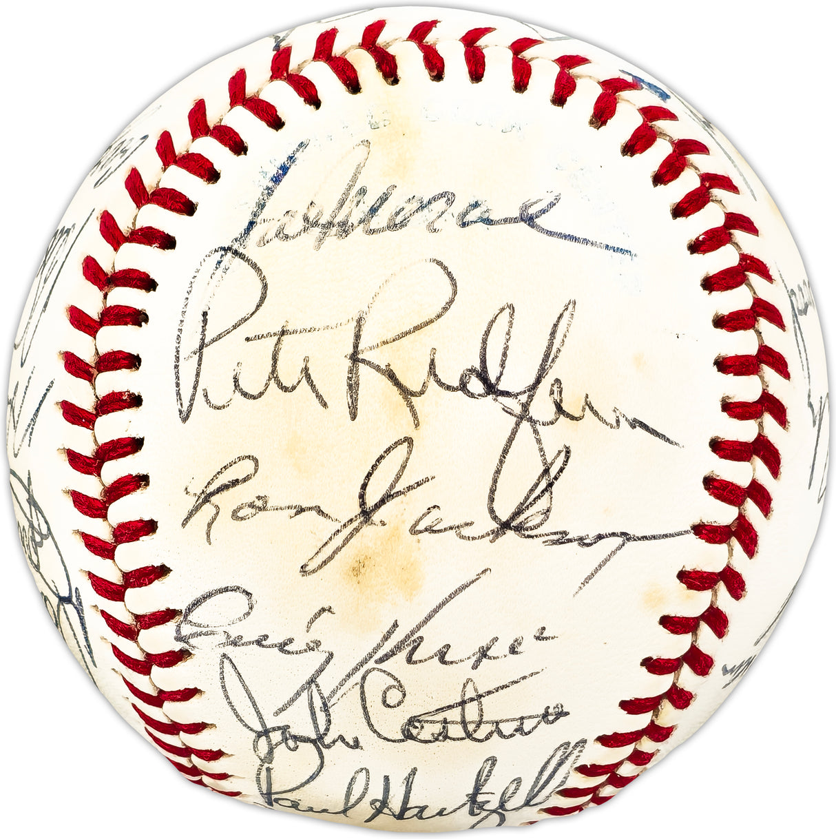 1997 Minnesota Twins Team Autographed Official AL Baseball With 25 Signatures SKU #225428