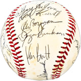 1997 Minnesota Twins Team Autographed Official AL Baseball With 25 Signatures SKU #225428