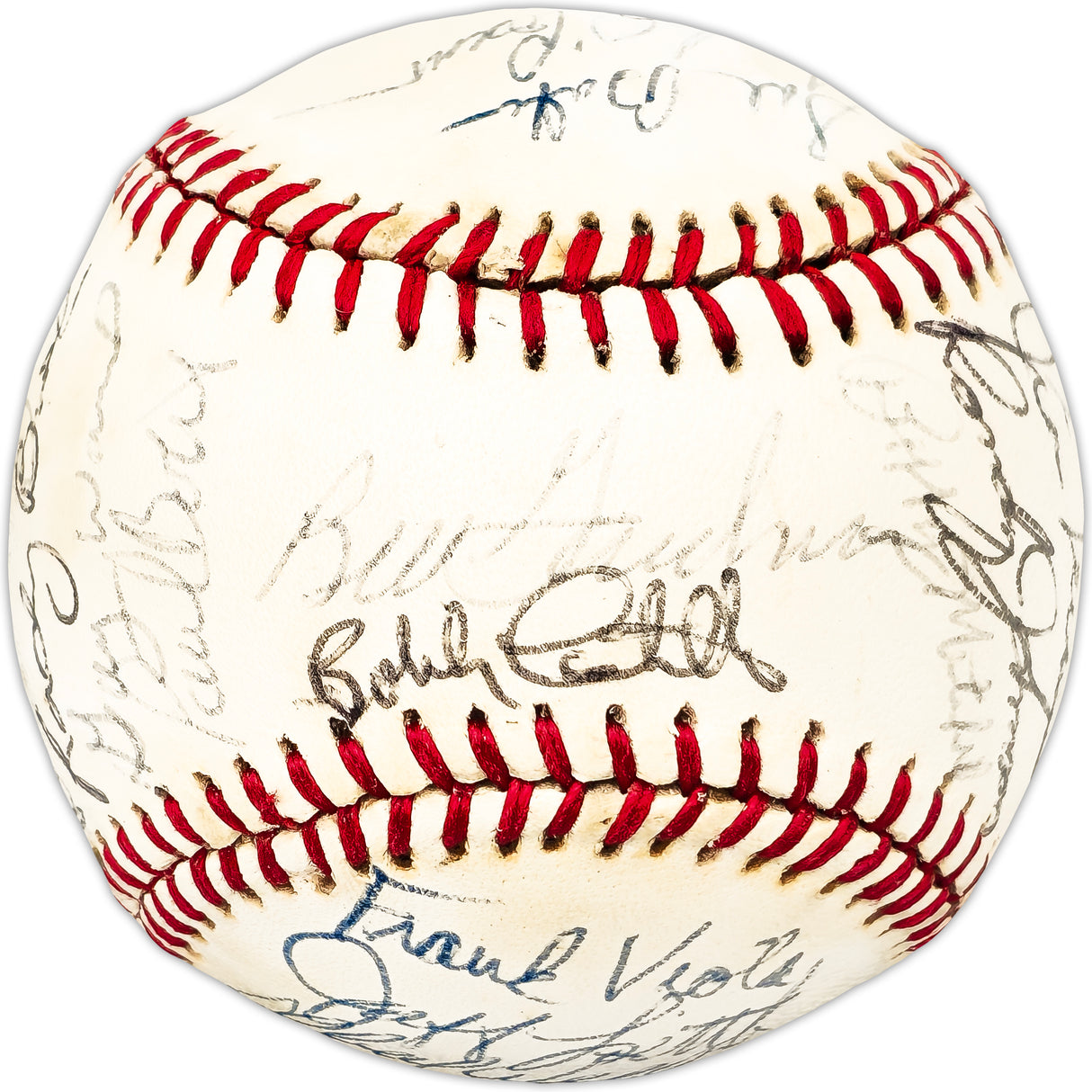 1982 Minnesota Twins Team Autographed Official AL Baseball With 29 Signatures SKU #225429