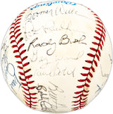 1982 Minnesota Twins Team Autographed Official AL Baseball With 29 Signatures SKU #225429