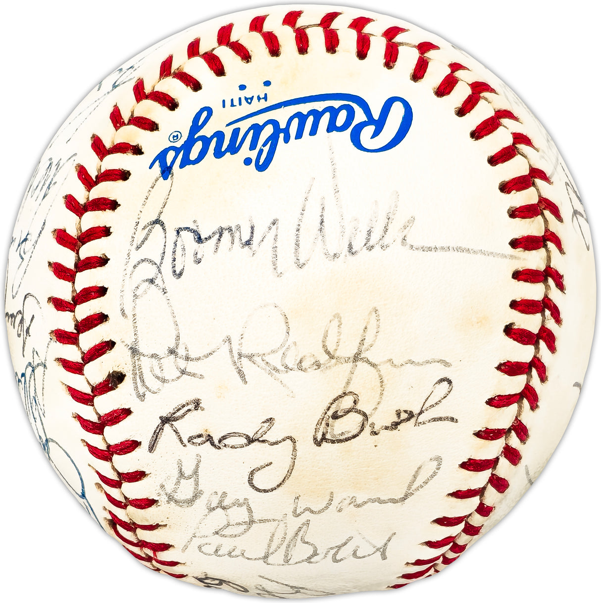 1982 Minnesota Twins Team Autographed Official AL Baseball With 29 Signatures SKU #225429