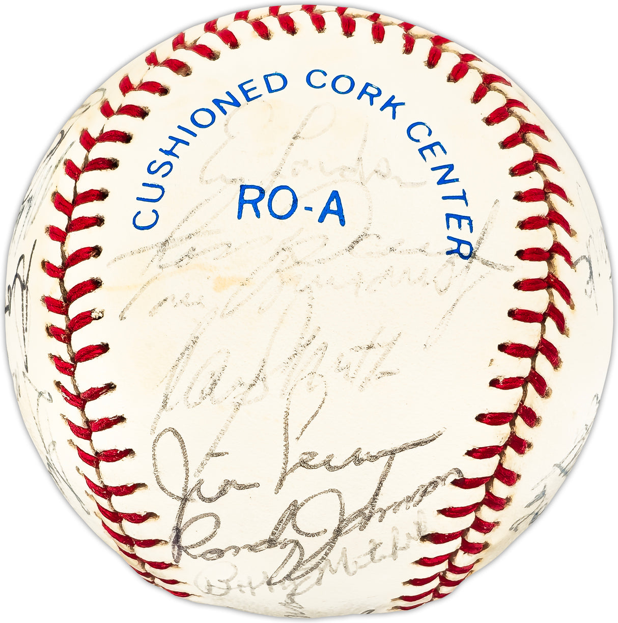 1982 Minnesota Twins Team Autographed Official AL Baseball With 29 Signatures SKU #225429