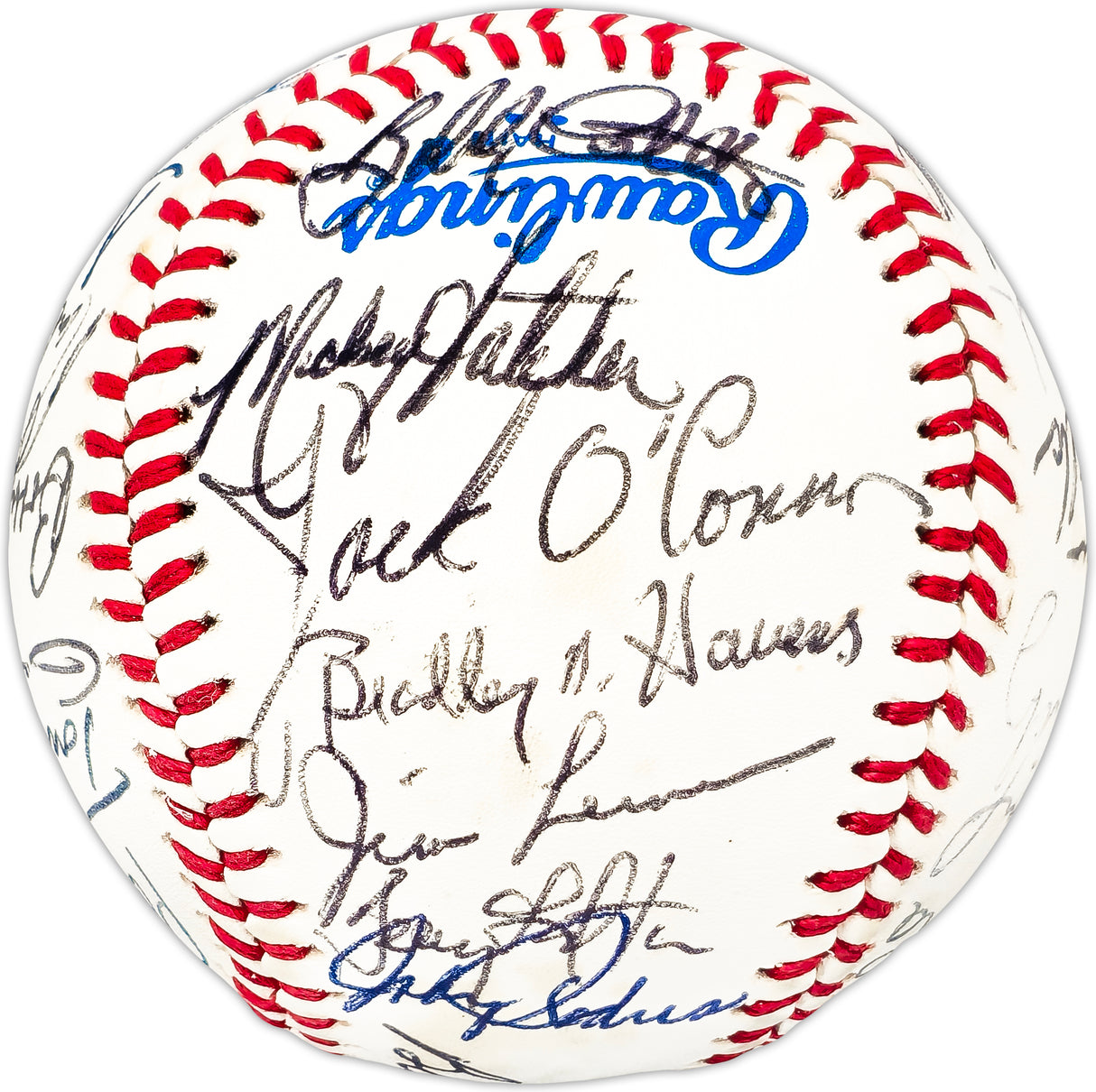 1982 Minnesota Twins Team Autographed Official AL Baseball With 30 Signatures SKU #225431