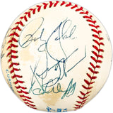 1990 New York Yankees Team Signed Autographed Official AL Baseball With 14 Signatures Including George Steinbrenner & Dave Winfield Beckett BAS #AC98332