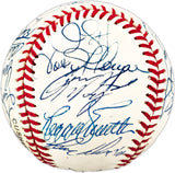 1994 Los Angeles Dodgers Team Autographed Official NL Baseball With 23 Signatures Including Pedro Martinez & Mike Piazza Beckett Bas #AC98329