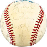 1985 New York Yankees Team Autographed Official AL Baseball With 24 Signatures Including Billy Martin, Don Mattingly & Rickey Henderson Beckett BAS #AC98328