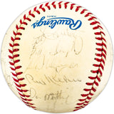 1985 New York Yankees Team Autographed Official AL Baseball With 24 Signatures Including Billy Martin, Don Mattingly & Rickey Henderson Beckett BAS #AC98328