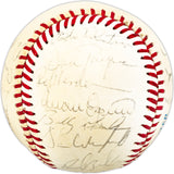 1985 New York Yankees Team Autographed Official AL Baseball With 24 Signatures Including Billy Martin, Don Mattingly & Rickey Henderson Beckett BAS #AC98328