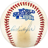 Tom Niedenfuer Autographed Official 1981 World Series Logo MLB Baseball Los Angeles Dodgers SKU #225577