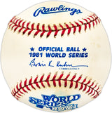 Tom Niedenfuer Autographed Official 1981 World Series Logo MLB Baseball Los Angeles Dodgers SKU #225577