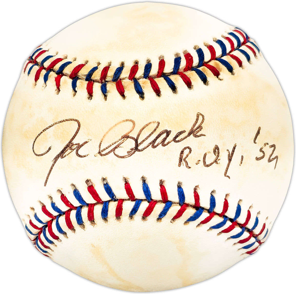 Joe Black Autographed Official 1995 All Star Logo Game Baseball Brooklyn Dodgers "ROY 52" SKU #225738