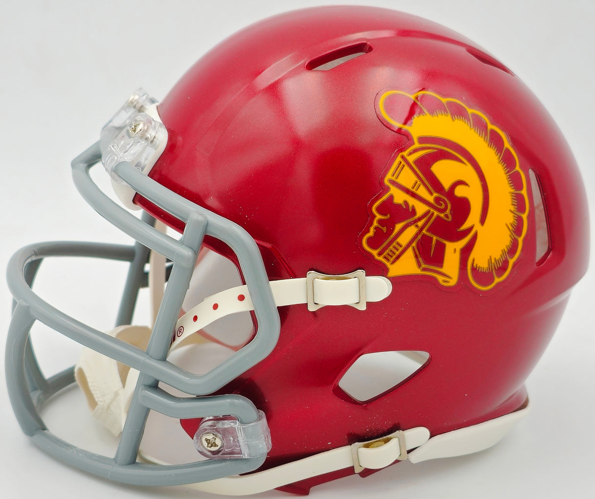 Caleb Williams Autographed USC Trojans Maroon Red Mini Helmet Fanatics Holo #XD21631730