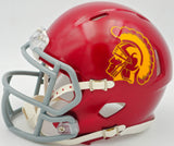 Caleb Williams Autographed USC Trojans Maroon Red Mini Helmet Fanatics Holo #XD21631730