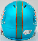 Tyreek Hill Autographed Miami Dolphins Flash Teal Speed Mini Helmet Beckett BAS Witness #WU94806