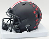 Eddie George Autographed Ohio State Buckeyes Eclipse Black Speed Mini Helmet "Heisman 1995" Beckett BAS Witness #WH65299