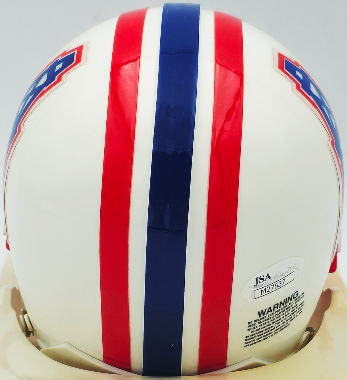 Warren Moon Autographed Houston Oilers White Mini Helmet JSA #M27637