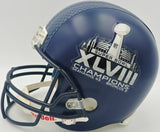 Marshawn Lynch Autographed Seattle Seahawks Blue Full Size Speed Replica Helmet ML Holo #10141