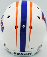 Kyle Pitts Autographed Florida Gators White Full Size Schutt Replica Helmet Beckett BAS Witness #WG00989