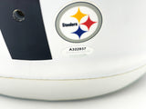 Mason Rudolph Autographed Pittsburgh Steelers Lunar Eclipse White Full Size Speed Replica Helmet SS Holo #A322937