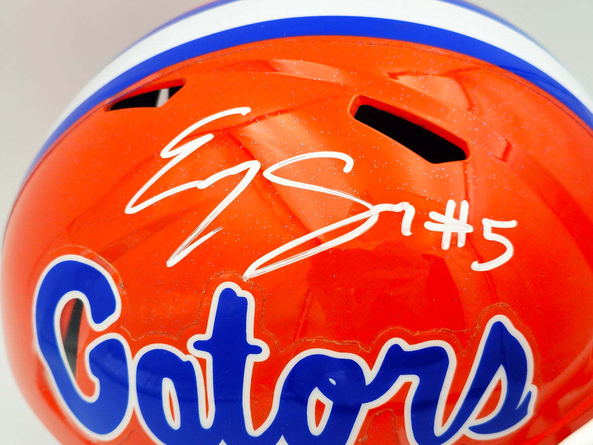 Kyle Pitts Autographed Florida Gators Orange Full Size Speed Replica Helmet PSA/DNA #AJ59448