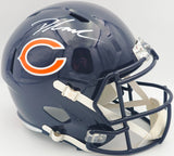 D'Andre Swift Autographed Chicago Bears Blue Full Size Speed Replica Helmet JSA #WB310443