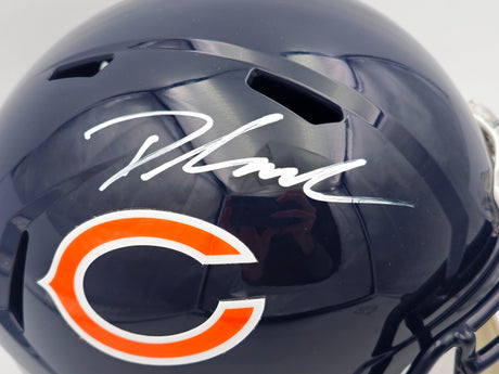 D'Andre Swift Autographed Chicago Bears Blue Full Size Speed Replica Helmet JSA #WB310443