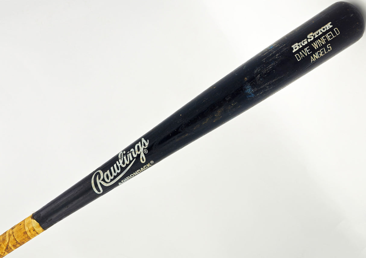 Unsigned Dave Winfield 1990 Game Used Black Rawlings Adirondack Baseball Bat (2 Screw Holes) SKU #238899