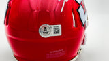 George Karlaftis Autographed Kansas City Chiefs Red Speed Mini Helmet "2x SB Champs" Beckett BAS Witness Stock #224840