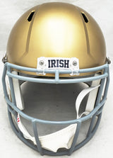 Unsigned Notre Dame Fighting Irish Gold Full Size Replica Speed Helmet Stock #224201