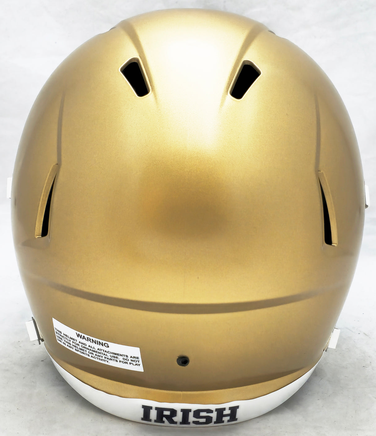 Unsigned Notre Dame Fighting Irish Gold Full Size Replica Speed Helmet Stock #224201