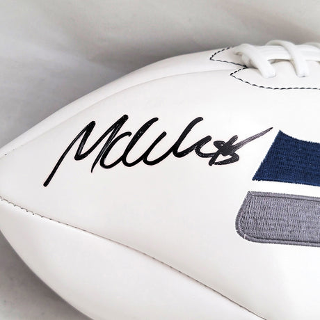 Michael Dickson Autographed Seattle Seahawks Official White Logo Football (Flat) MCS Holo #98836