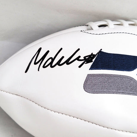 Michael Dickson Autographed Seattle Seahawks Official White Logo Football (Flat) MCS Holo #98838