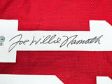 Alabama Crimson Tide Joe Willie Namath Autographed Crimson Jersey Full Name Beckett BAS Witness Stock #212601