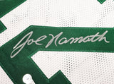 New York Jets Joe Namath Autographed White Jersey Beckett BAS Witness Stock #212599