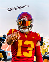 Caleb Williams Autographed 16x20 Photo USC Trojans Fanatics Holo Stock #212965