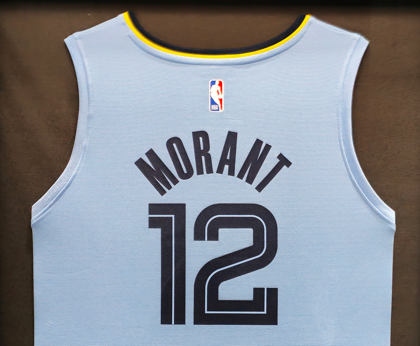 Memphis Grizzlies Ja Morant Autographed Framed Light Blue Fanatics Jersey "ROY 20" Beckett BAS QR Stock #212659