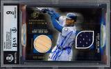 Ken Griffey Jr. Autographed 1999 SPX Winning Materials Card #JR Seattle Mariners BGS 9 Auto Grade Mint 9 With Game Used Jersey & Bat Relic Beckett BAS #15465320