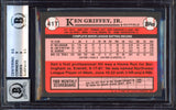 Ken Griffey Jr. Autographed 1989 Topps Traded Rookie Card #41T Seattle Mariners BGS 9 Auto Grade Mint 9 Beckett BAS Stock #213274