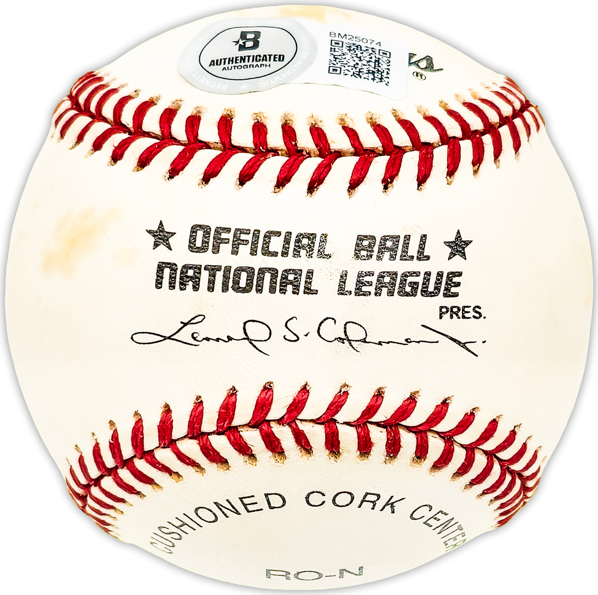 Angelo Giuliani Autographed Official NL Baseball Brooklyn Dodgers "Brooklyn Dodgers 1940-41" Beckett BAS QR #BM25074