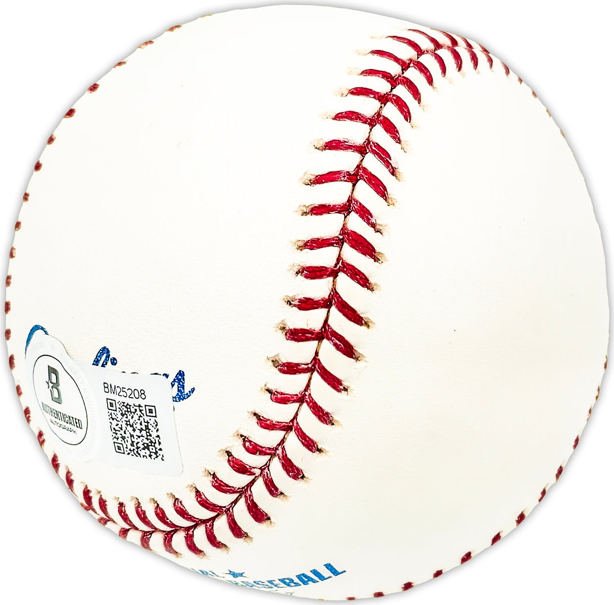 Rocky Bridges Autographed Official MLB Baseball Brooklyn Dodgers "Brooklyn Dodgers 51-52" Beckett BAS QR #BM25208