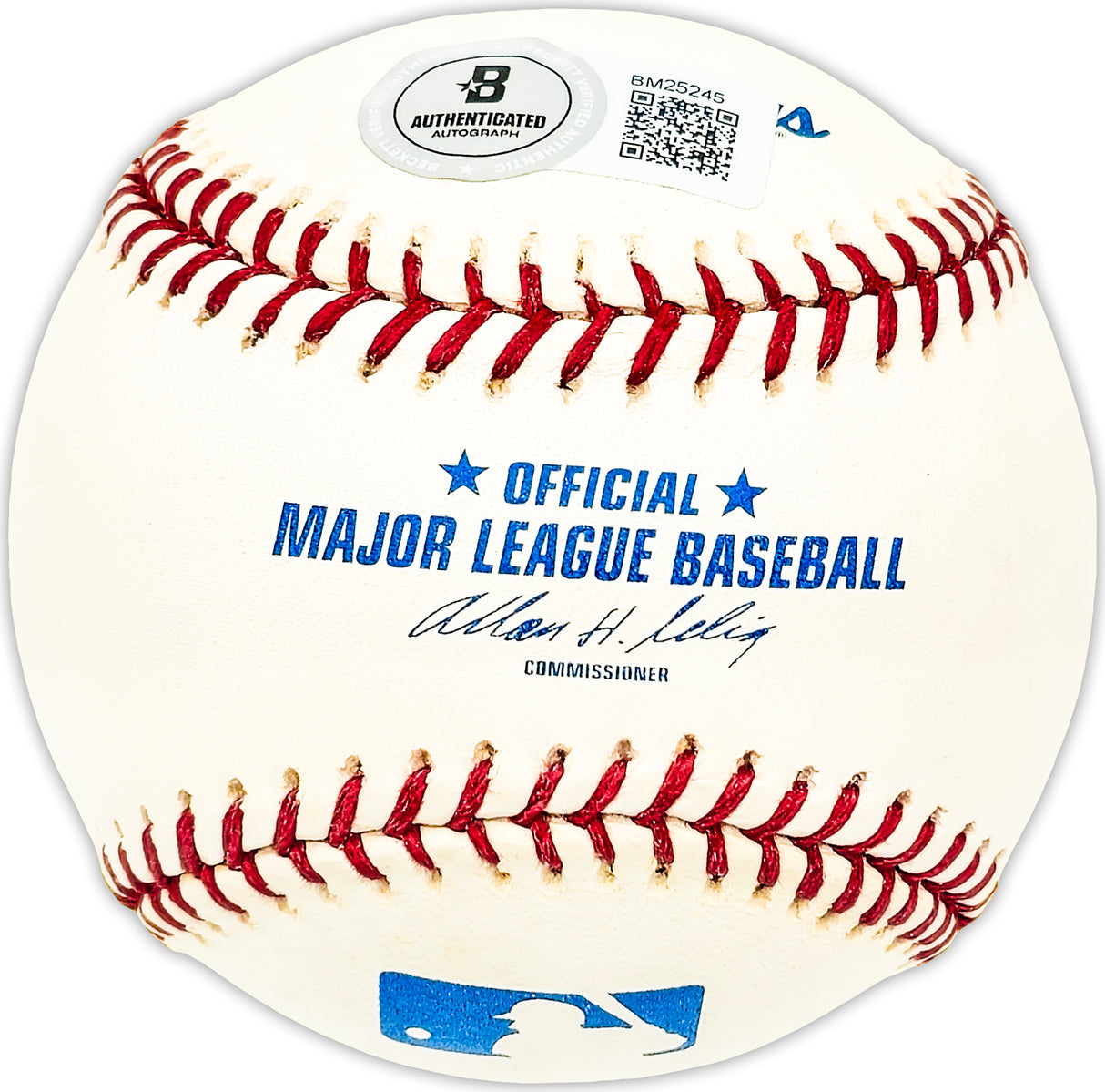 Joe Moeller Autographed Official MLB Baseball Los Angeles Dodgers "Dodgers " Beckett BAS QR #BM25245